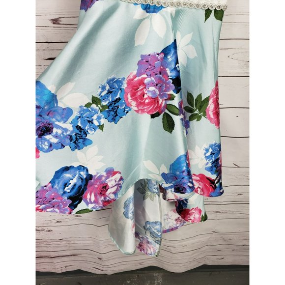 Speechless Lace Floral  Foil‎ High Low Maxi Dress - Picture 9 of 13